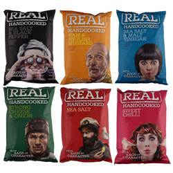 英国REAL瑞尔薯片150g袋装口味可选风味薯片膨化零食办公室零食