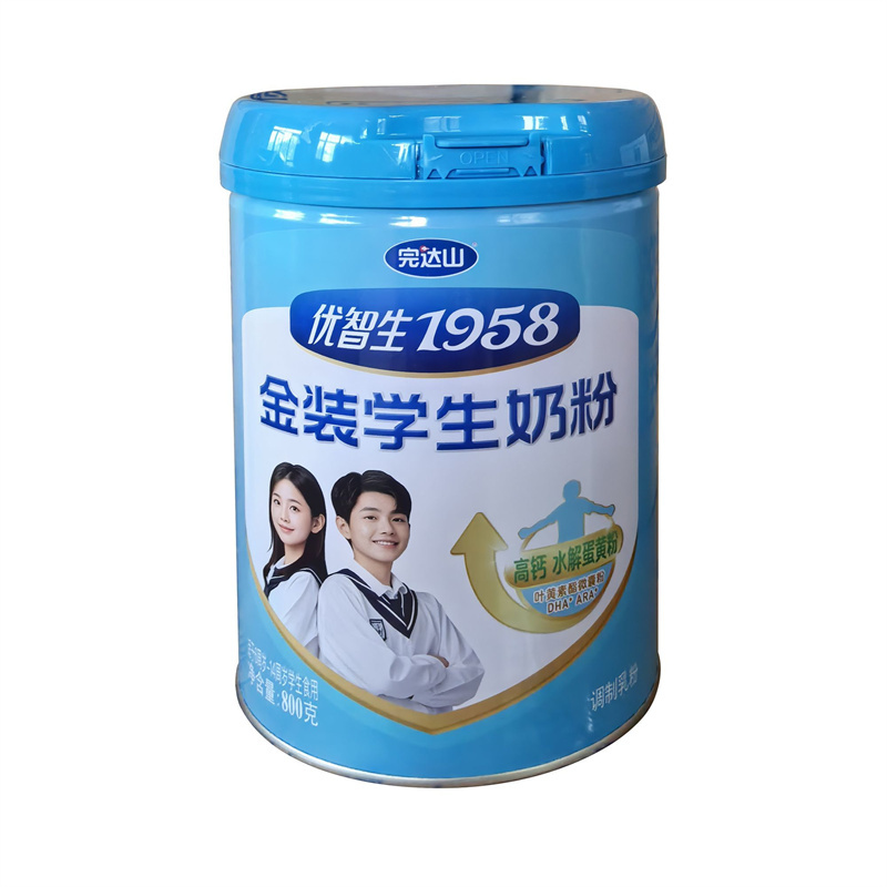 完达山优智生1958金装学生奶粉800g罐装高钙水解蛋黄粉
