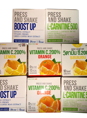 Fresh Doze泰国711瓶盖饮料粉6盒价抖音同款网红按压矿泉水变果汁