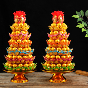 聚福旺金蛋文昌糖塔潮汕闽南供佛糖塔花生酥糖手工莲花糖塔