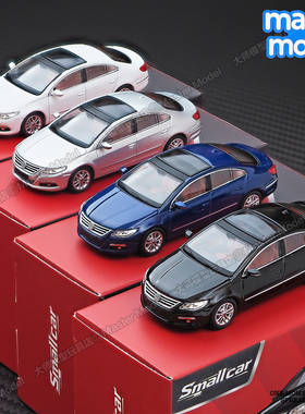 现货1/64大众CC轿跑车帕萨特合金汽车模型仿真摆件Smallcar麦思迪