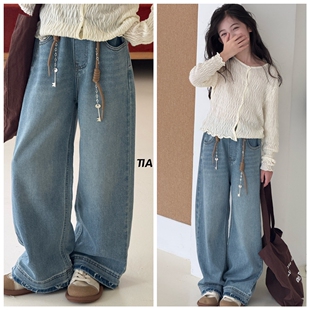 天依角2026春18007新款18099直筒18100牛仔裤中大男女童大组