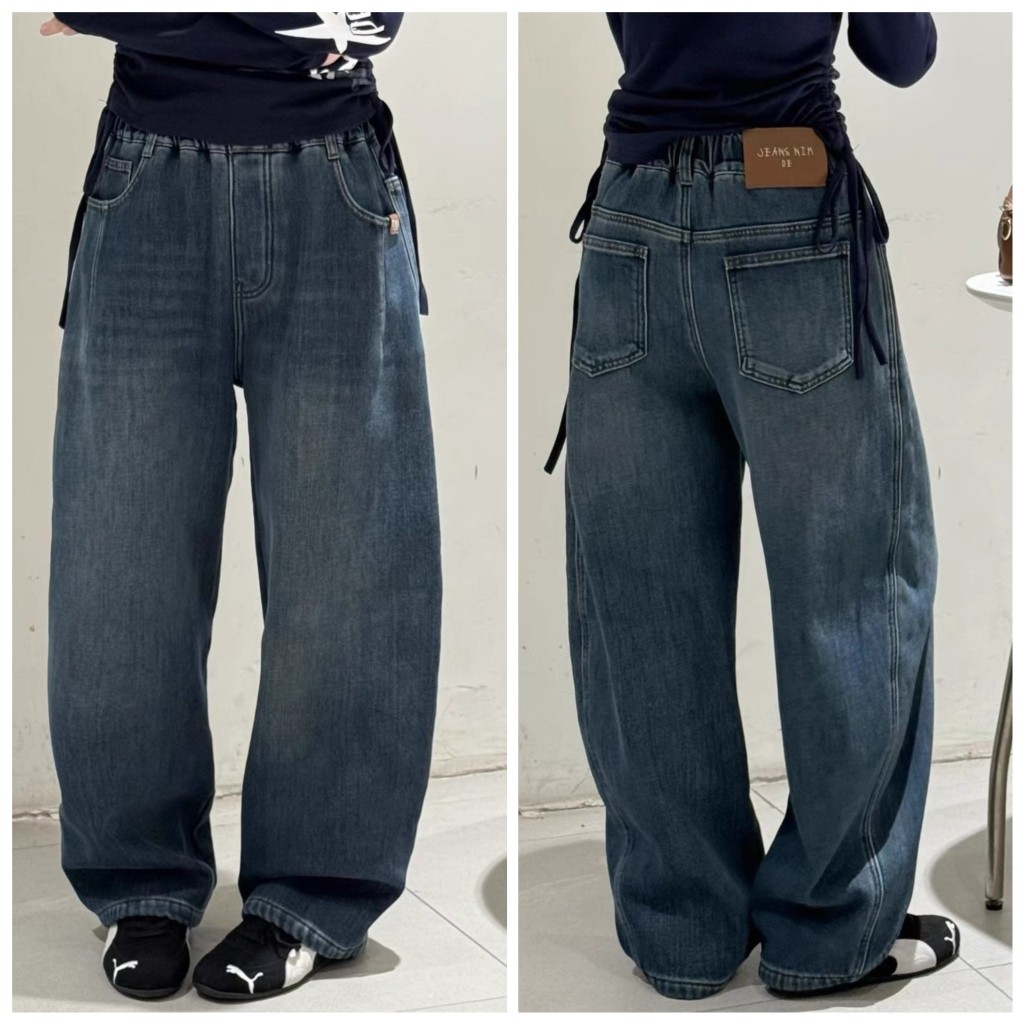 特天依角2025冬新款25059一体加绒牛仔弯刀裤中大童男女童亲子,童装/婴儿装/亲子装,裤子,淘宝优惠券,粉丝福利购,淘宝优惠卷