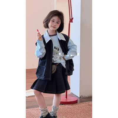 爱家2026春夏新款6104两件套装6051T恤中大女童亲子