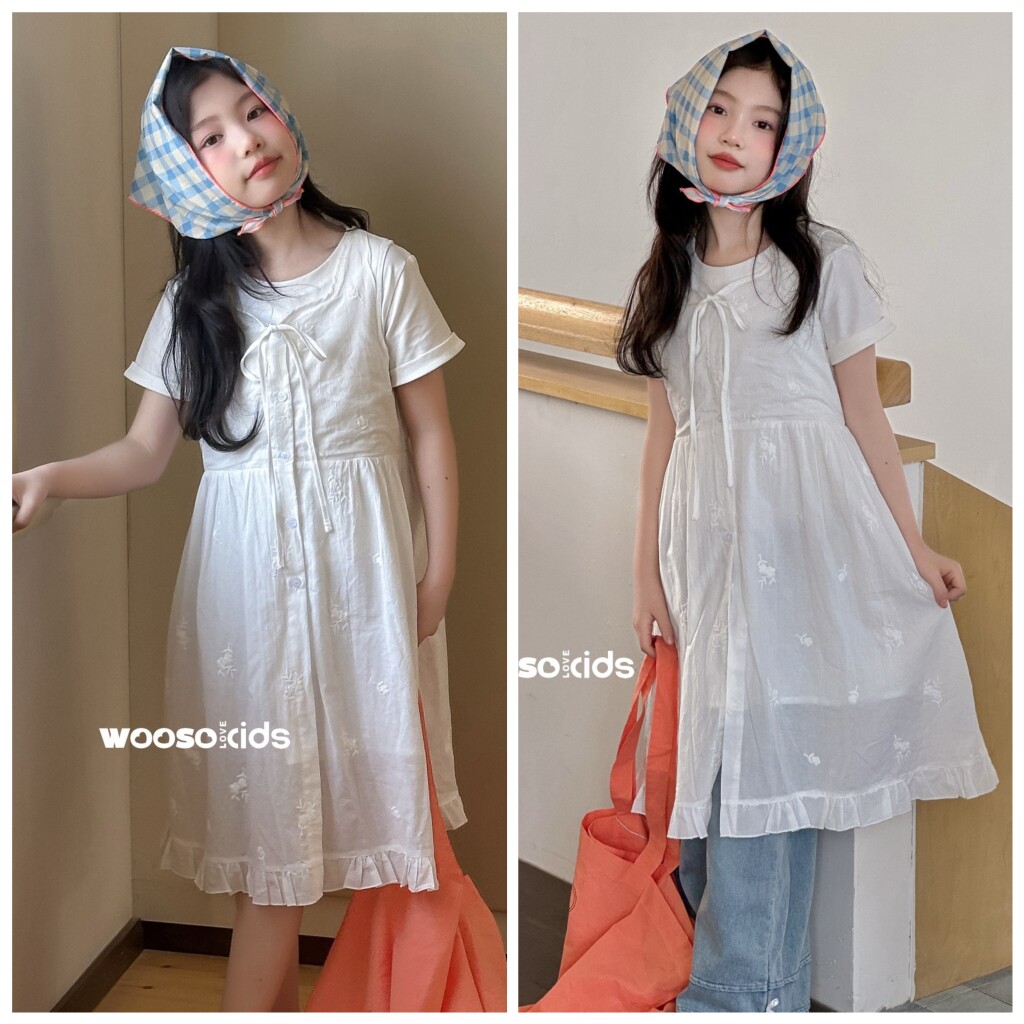 特吾束2026夏33358新款两件套上衣33396牛仔裤中大女童亲子