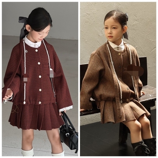 CNKL金童帝代2026春新款5305小香风两件套装1257打底女童亲子任