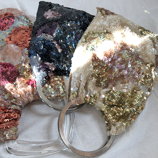 【日本直邮】意大利品牌Anteprima手提亮片手工编织单肩包vintage