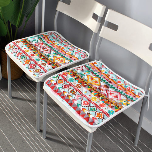 四季通用椅子垫防滑纯棉简约现代