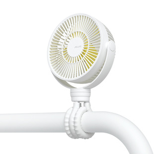 日本MUJIΕ婴儿车风扇小宝宝推车静音遛娃神器小型床上夹式八爪鱼