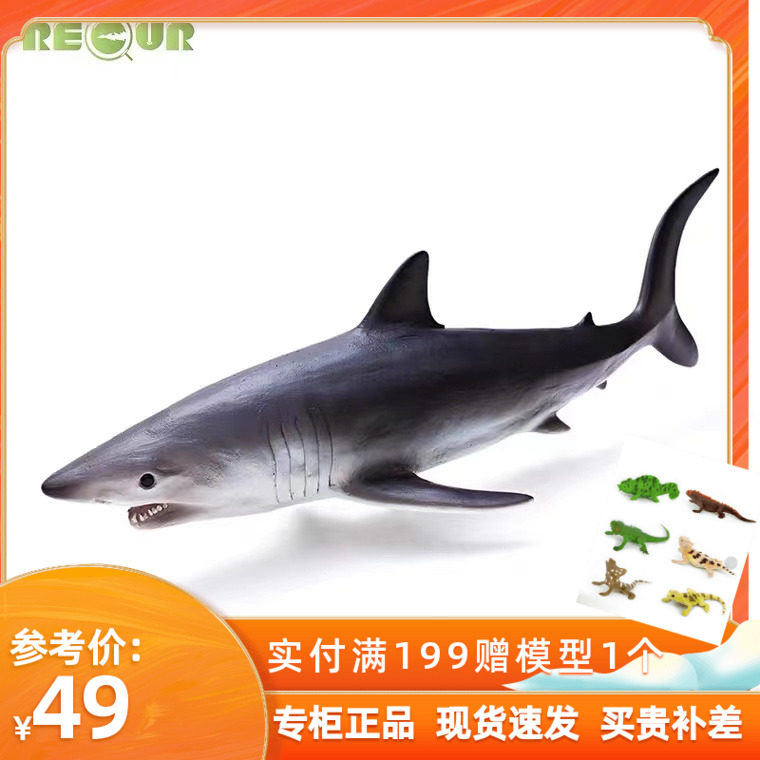 Recur悦酷灰鲭鲨软胶仿真海洋世界动物模型塑胶沙滩鲨鱼儿童玩具怎么样,好用不?