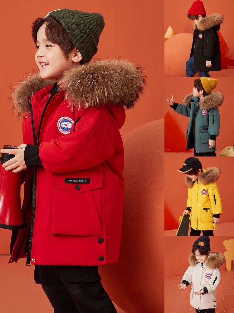 男孩2023新款保暖洋气羽绒服外套