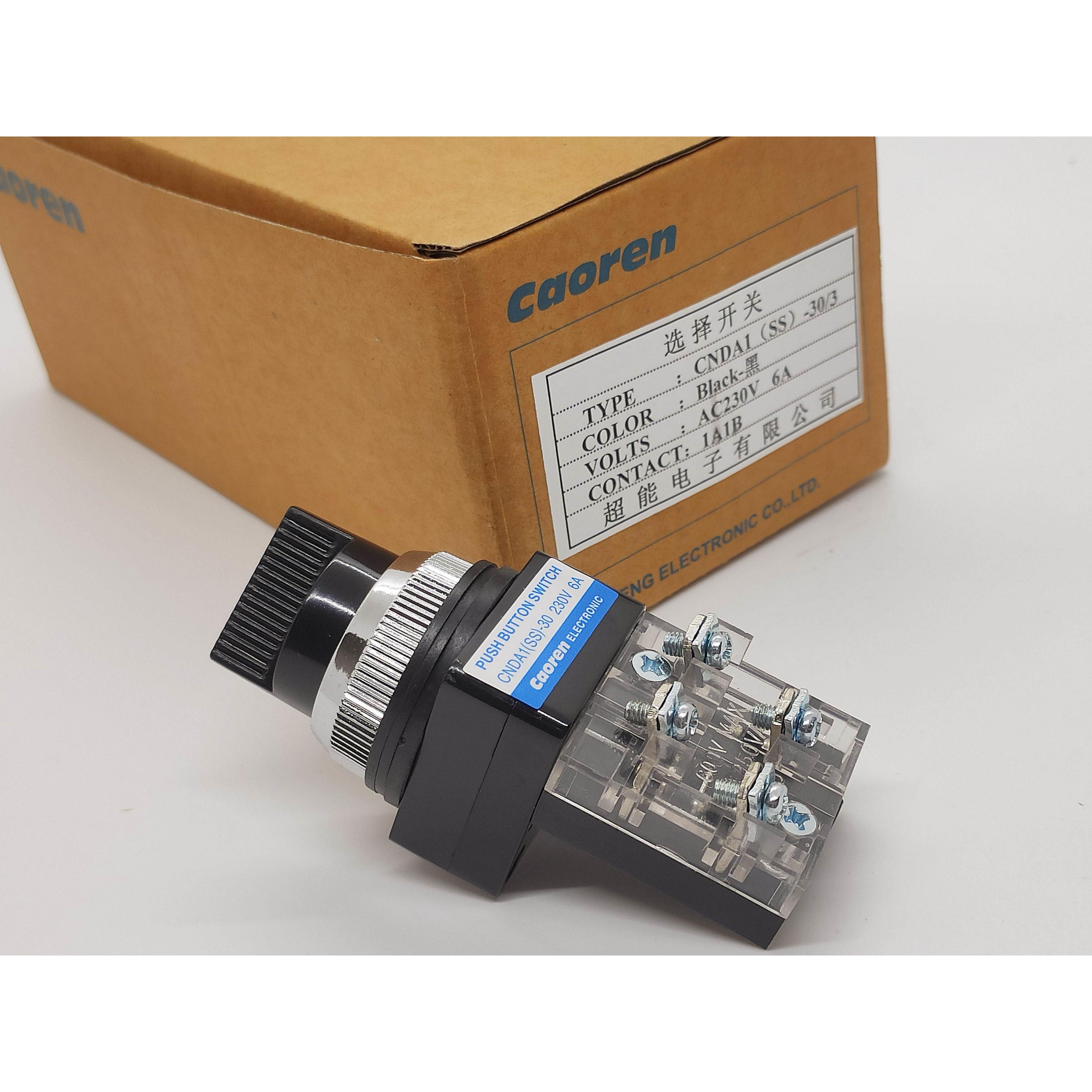 询价正品Caoren超能CNDA1(SS)-30/2 30/3旋钮选择自锁开关 代替TS