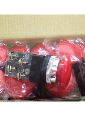 询价25点动蘑菇按钮开关MB-25蘑菇自复按钮开关 红色绿色 孔径25m