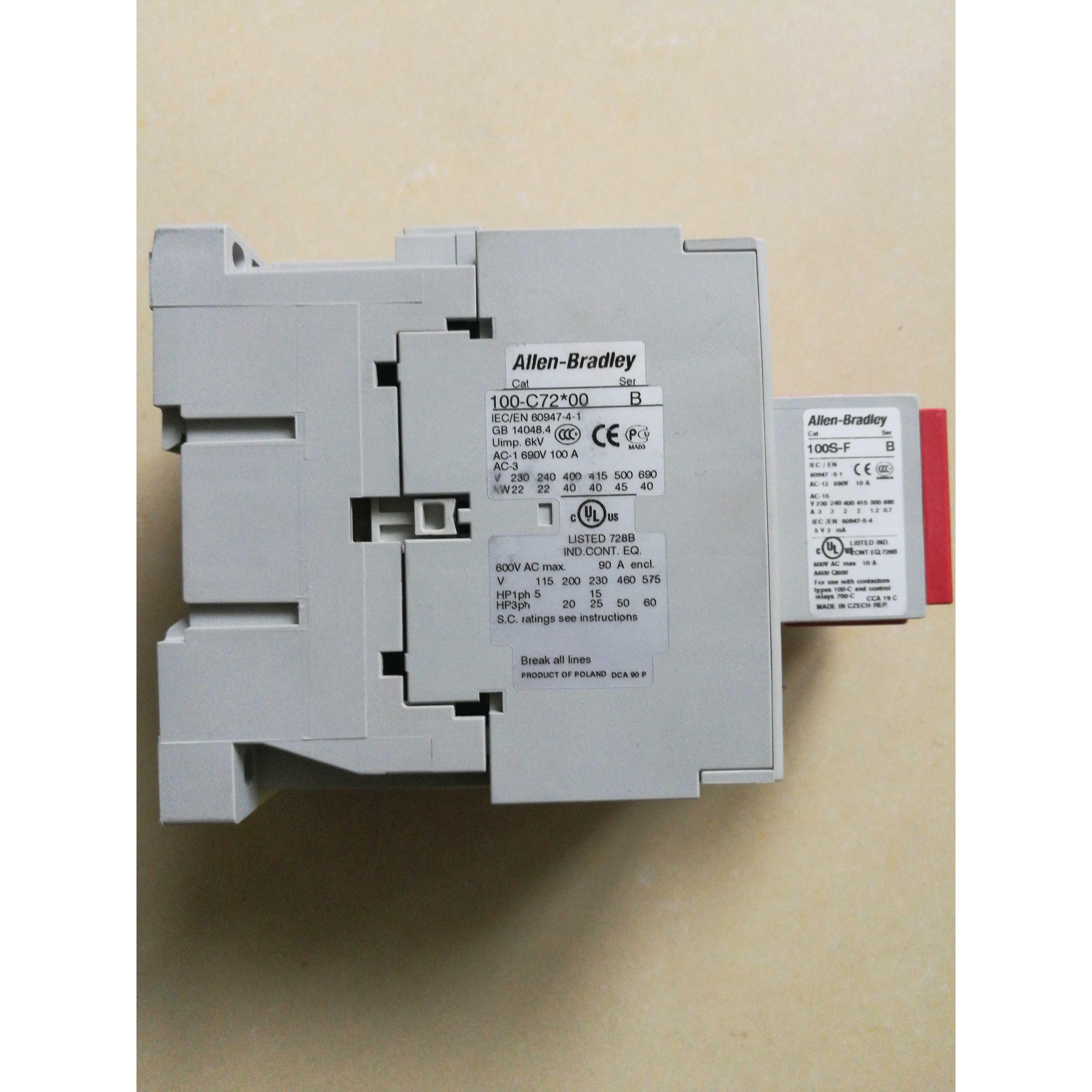 询价*现货销售*AB全新接触器 100S-C72KF22BC 100S-C72KD22BC议价
