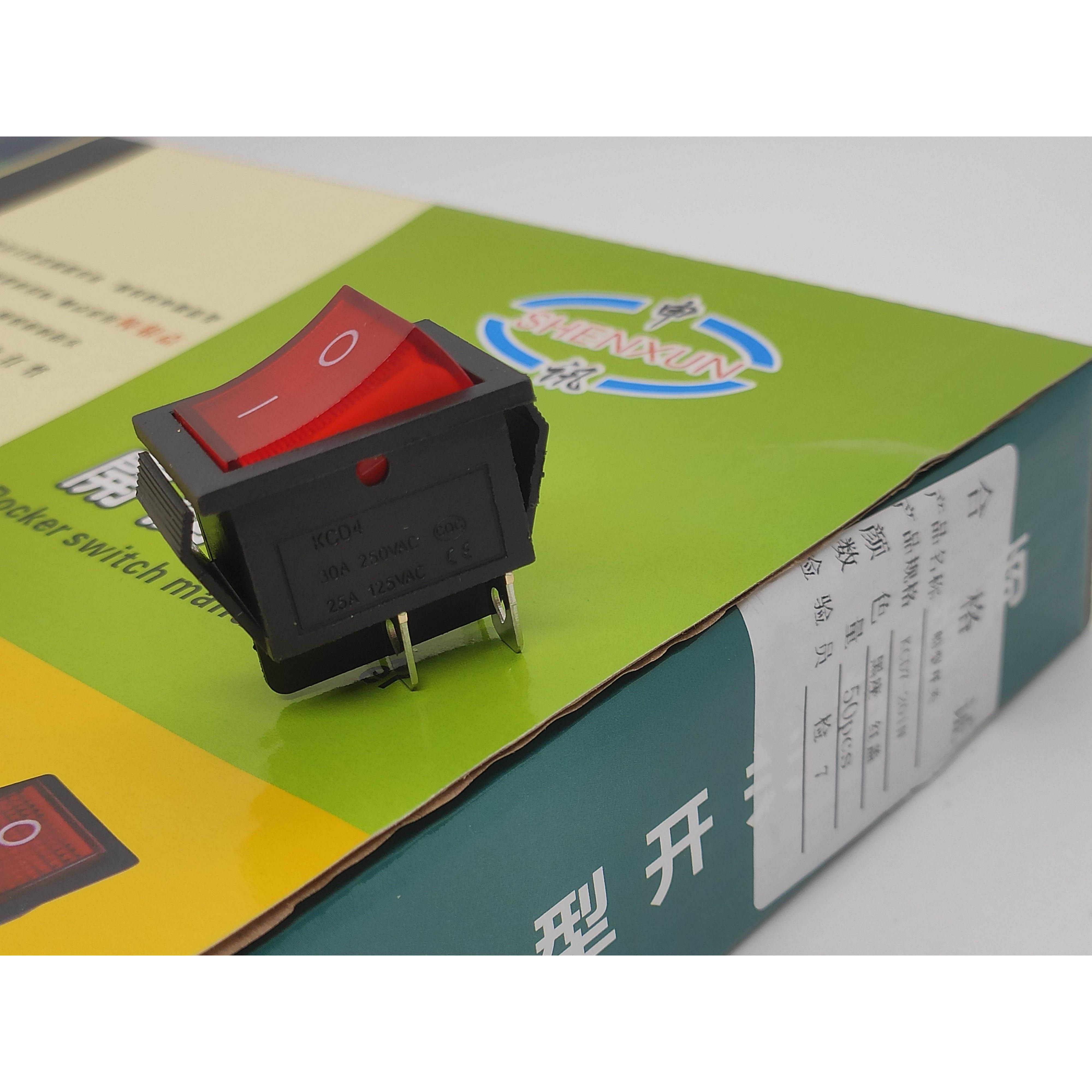 询价KCD7船形开关KCD4-201N 202N自锁式船型翘板电源按钮KCD3-102