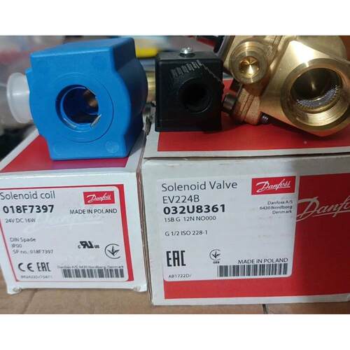 询价全新正品丹佛斯电磁阀一套 EV224B/032U8361线圈:018F7397议