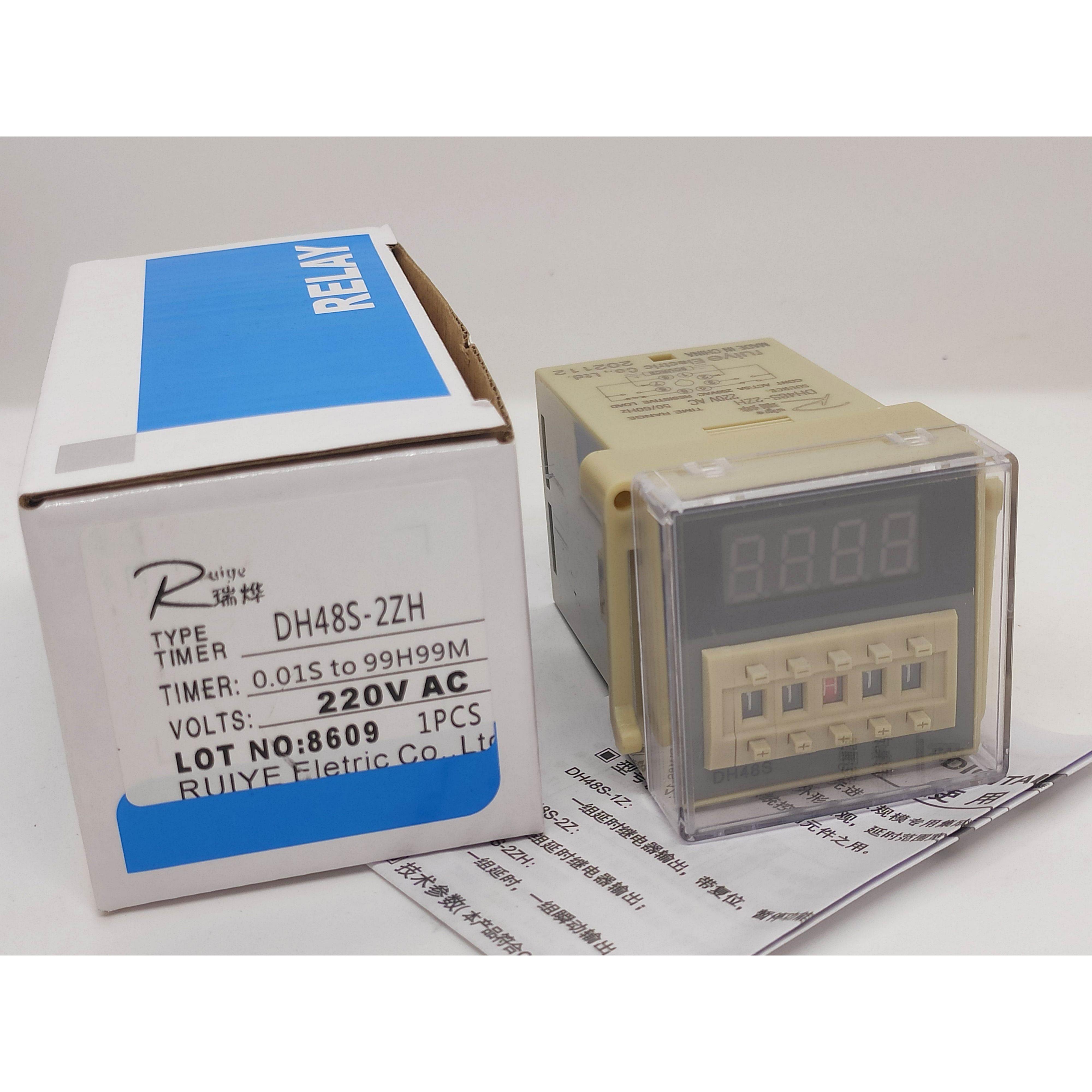 询价原装Ruiye瑞烨DH48S-2H -2ZH时间继电器 园8脚 时间继电器 AC
