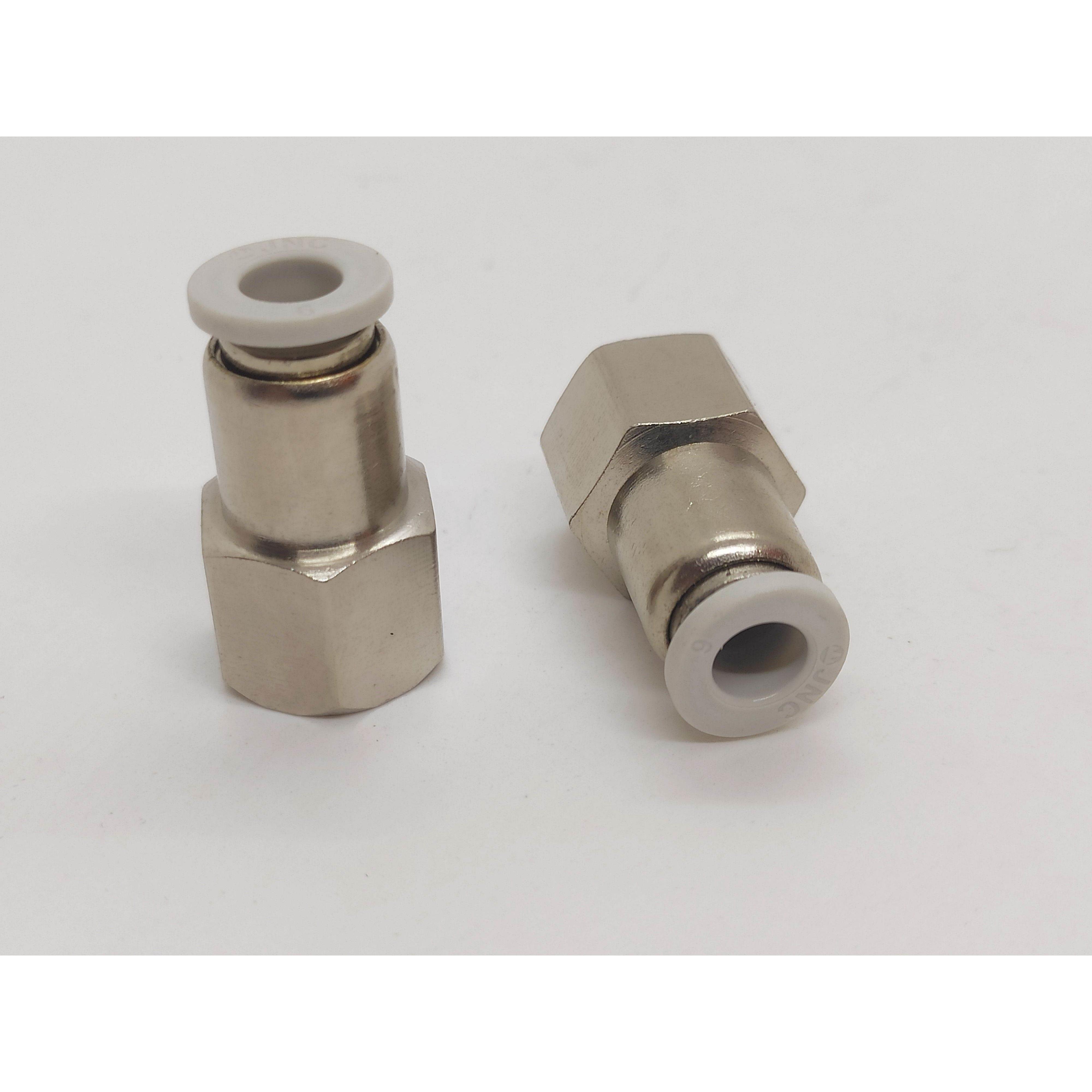 询价JNC杰恩西SPCF6-01 8-02 10-03 12-04气管接头铜件内螺紋直通