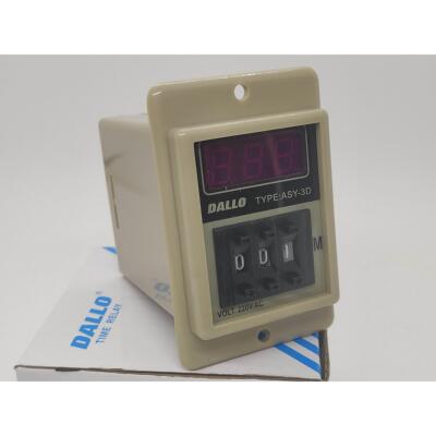 询价原装DALLO丹龙ASY-3D数显时间继电器单延时双延时计定时器AC2