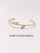 Purification 镶马眼锆石开口手镯 Garcia小众设计手镯轻奢时尚