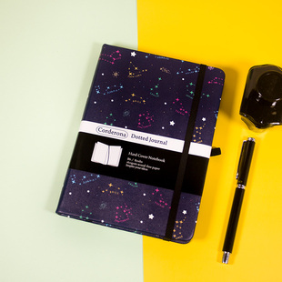 可爱星座点阵子弹笔记本160gsm超厚学生小清新横线B6硬面手账本