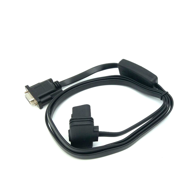 带开关OBD延长线 16PIN TO DB9 Serial RS232 OBD2 CABLE诊断线