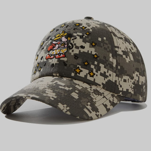 KAGA拼色迷彩做旧棒球帽