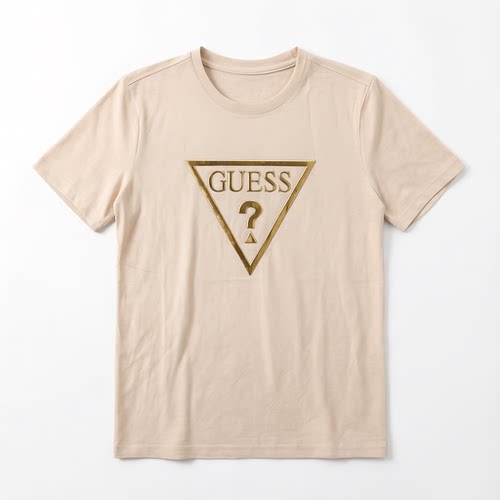 GUESS剪洗标男款L码短袖T恤衫