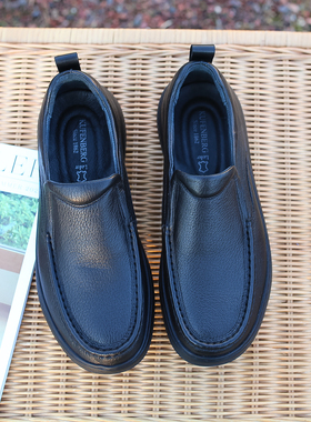 WOW 缓震柔软超轻宽楦 德国KUFENBERG8112小牛皮经典商务休闲男鞋