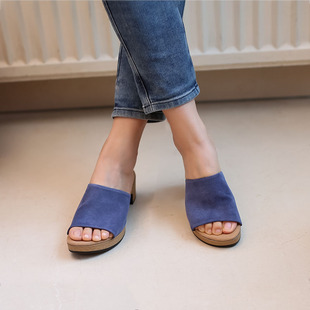 很美有又好穿哦 德国嘉宝 GABOR 62.720 中跟防水台粗跟拖鞋