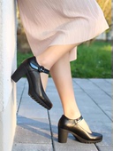 6428高跟玛丽珍鞋 穿上能跑 跟底一体 德国KUFENBERG 宽楦 减震