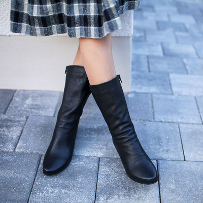 KUFENBERG宽楦中靴软底跟底一体