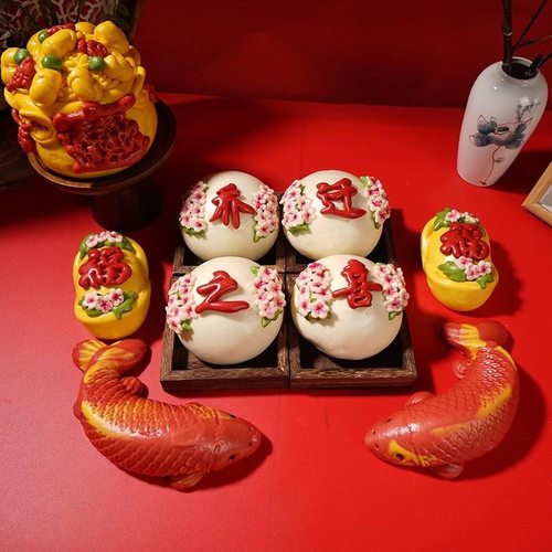 胶东花饽饽寿桃馒头寿塔