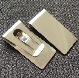超薄创意时尚钱夹 商务不锈钢零 钱包男士金属钞票夹 票夹