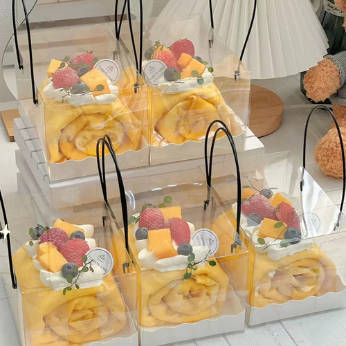 毛巾卷包装盒蛋糕瑞士卷棉被卷盒