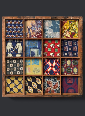 【X23】手打正装商务男领带休闲英伦复古碎花高端红色桑蚕丝结婚