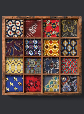 【X26】手打正装商务男领带休闲英伦复古花朵高端红色桑蚕丝结婚