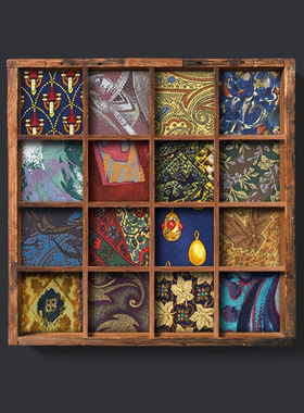 【X19】手打正装商务男领带休闲英伦复古花草高端黄色桑蚕丝结婚