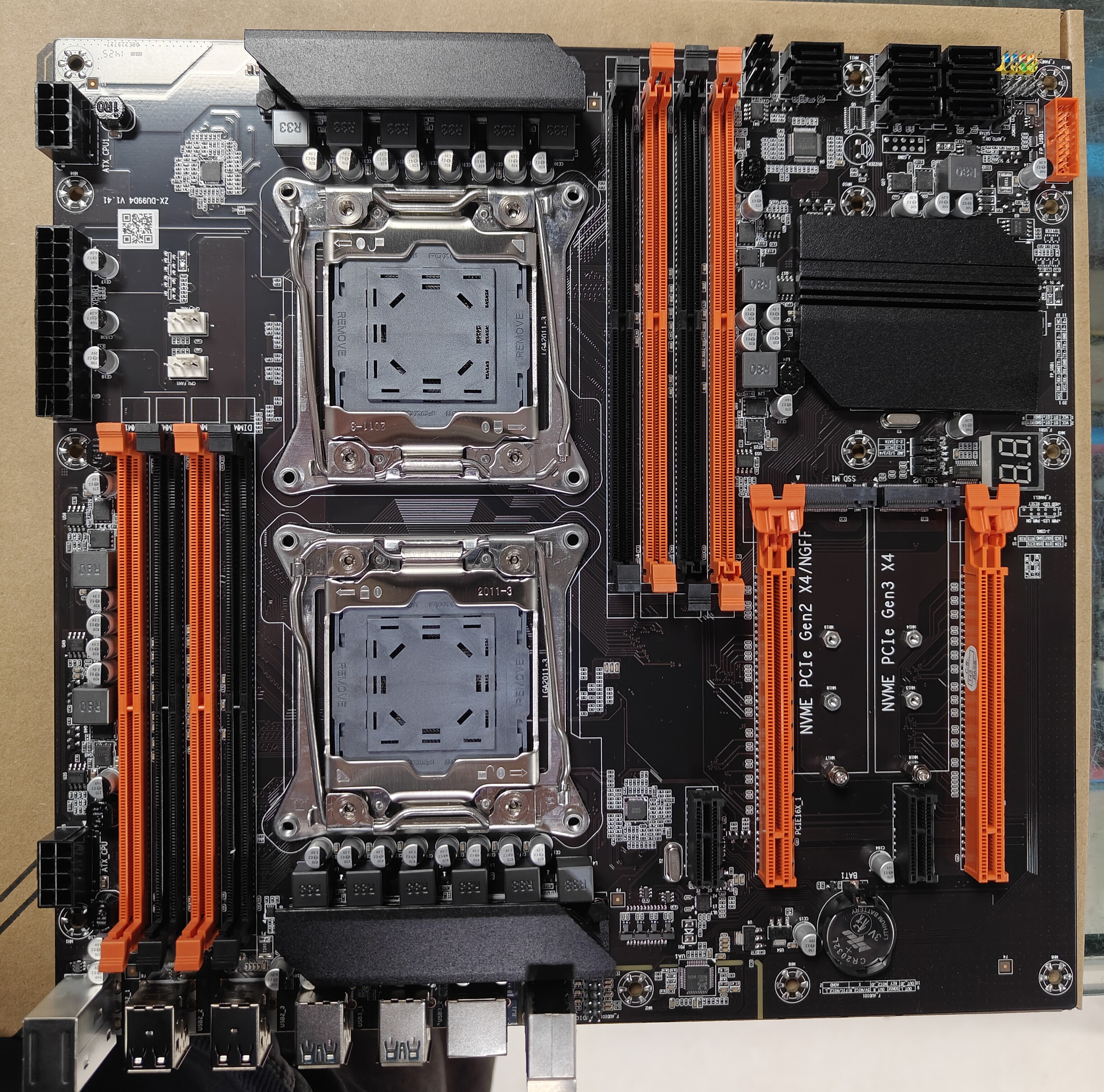 全新X99双路主板 支持E5 2666 2678 2673 2696V3  LGA2011-V3大板