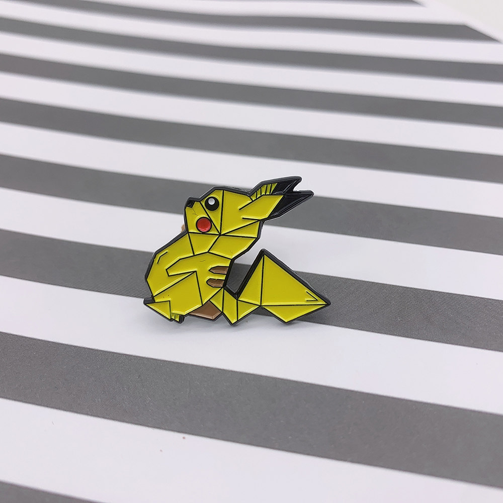 卡通t恤胸针口袋妖怪精灵宝可梦几何皮卡丘可爱神奇宝贝金属徽章