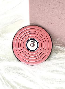 粉色系少女心胸针 音乐唱碟ins风别针可爱简约金属定制徽章胸章女