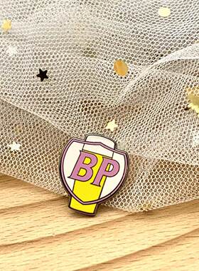 胸针可爱日系简约ins 原创设计英文字母BP别针少女心个性金属徽章