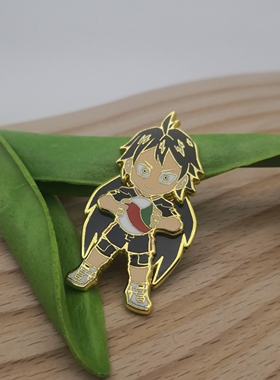 动漫周边排球少年影山飞雄球场上的王者Tobio Kageyama金属徽章