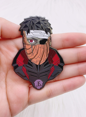 宇智波带土徽章pin 恶搞火影忍者晓组织成员金属胸针个性动漫徽章