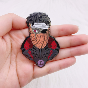宇智波带土徽章pin 恶搞火影忍者晓组织成员金属胸针个性动漫徽章