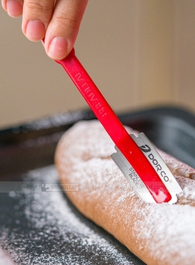 弧形割包刀 法棍 软欧 专用割包工具 欧式面包割包 不锈钢 带刀套