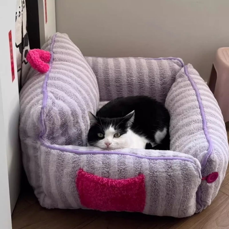 猫窝猫沙发冬季保暖睡垫可水洗开放式四季通用小型犬狗窝宠物用品