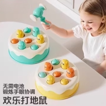 打地鼠儿童玩具宝宝益智早教0-1岁婴儿敲打3锤子游戏机大号女男孩