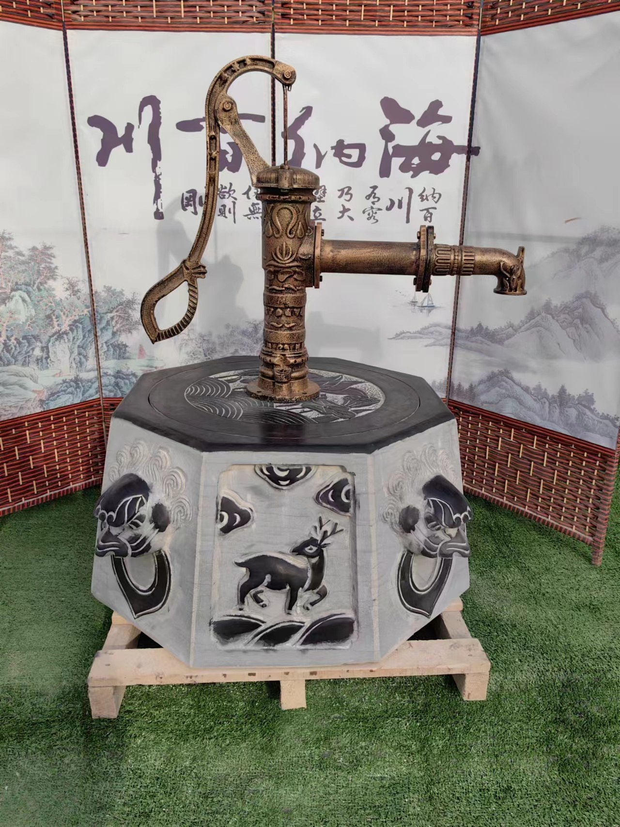 手动抽水泵压水机手动摇水泵铸铁老式井头家用抽水泵花园水泵,家居饰品,户外/庭院摆件,淘宝优惠券,粉丝福利购,淘宝优惠卷