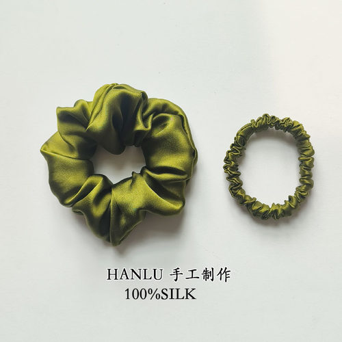 丝绸发圈马尾桑蚕丝100silk